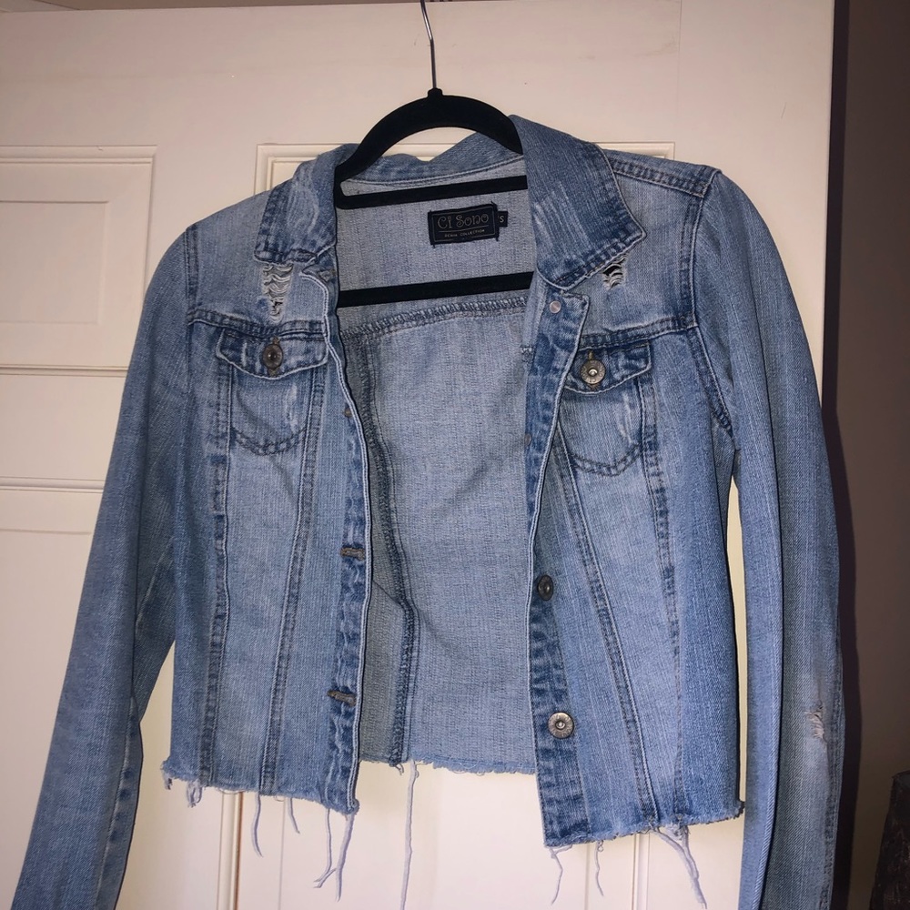 Distressed Jean Jacket